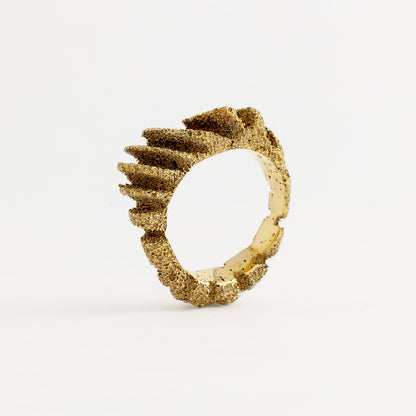 raw bronze ring ester studio photo by stefania meli